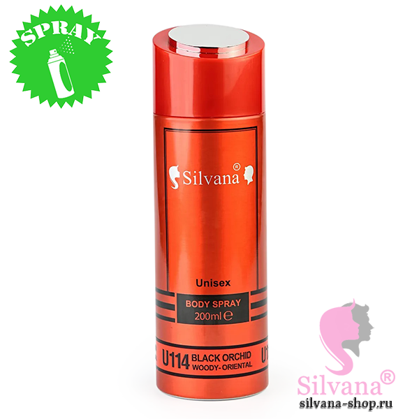 Silvana U114 Black Orchid парфюмированный дезодорант
