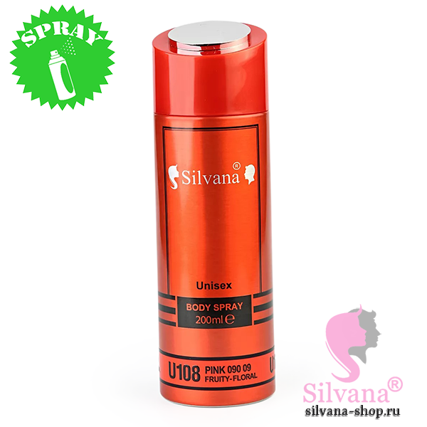 Silvana U108 Pink 090 09 парфюмированный дезодорант